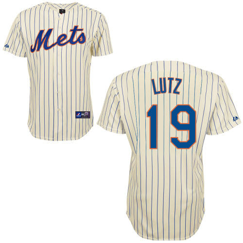 Zach Lutz #19 Youth Baseball Jersey-New York Mets Authentic Home White Cool Base MLB Jersey